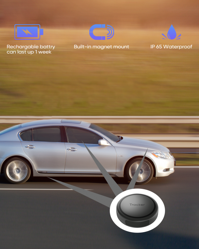 Wireless Magnetic 4G GPS Tracker Long Standy Mini Size For Person Car ...