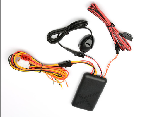 Black GSM Mini Motorybike GPS Tracker SOS Alert Voice Monitoring With Relay