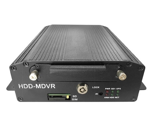 4G / 3G WIFI HDD Mobile DVR With VGA And Alarm Port For Truck Three Channels