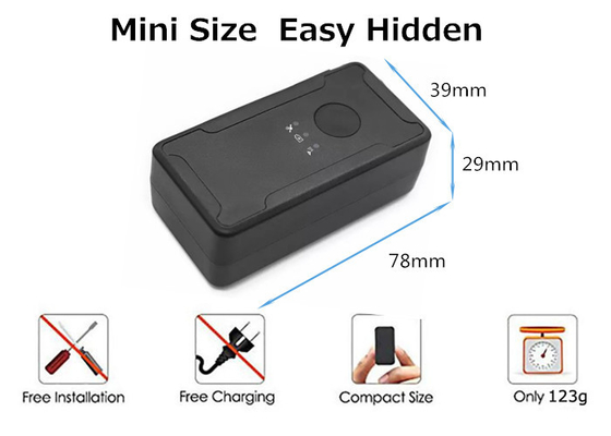 Mini Asset Car Vehicle 4G GPS Tracker 3000mAh Wireless Strong Magnetic Free Platform App