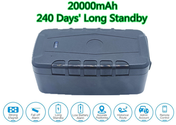 20000mAh ACC Truck GPS Tracker ACC TCP IP67 Waterproof GSM SMS 15m