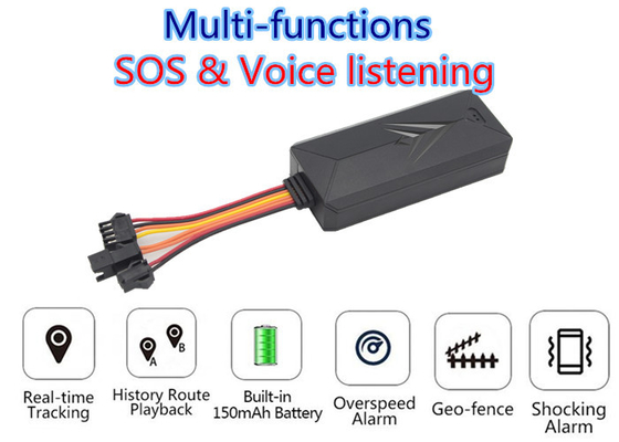 95VDC Audio 4G GPS Tracker MTK GSM TCP Hidden Oil Electricity Cut Off