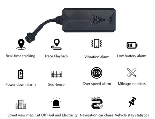 History Playback 4G Vehicle GPS Tracker 5m Accuracy With Free App