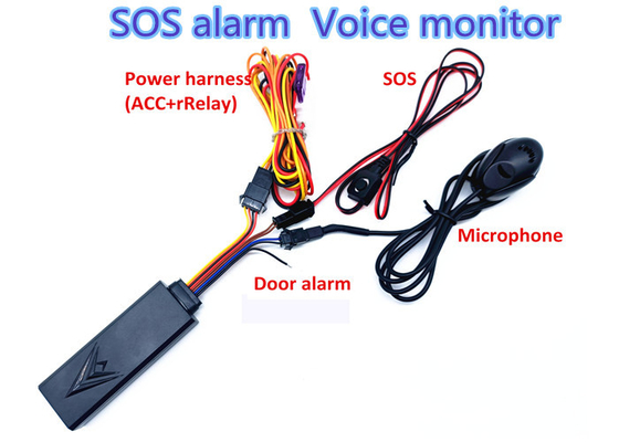 200mAh SOS Car GPS Tracker LBS GSM ACC Voice Monitoring DC100V SMS